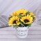 Silky Sunflower Bouquet in Metal Pot – Perfect for Weddings, Parties, and Home Decor
